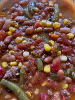 A picture of Four Bean Soup.