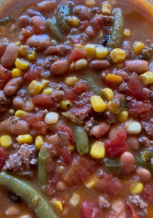 A picture of Four Bean Soup.