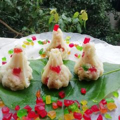 A picture of Tutti fruity modak.