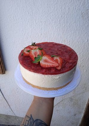 Una foto de Cheesecake de frutilla 🍓