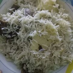 A picture of White pulao.