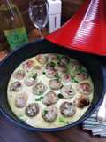 Polpette in salsa cremosa al vino bianco/ Húsgolyók tejszínes fehérboros mártásban