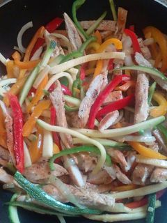 A picture of Chicken Fajitas.