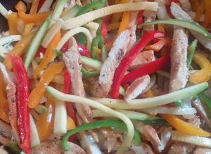 Una foto de Fajitas de pollo