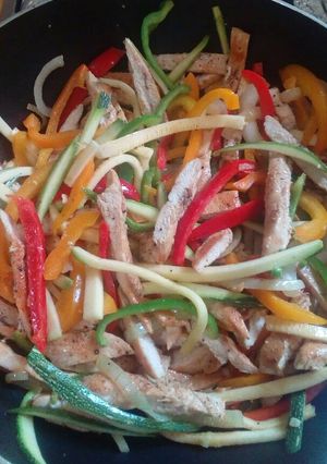 Una foto de Fajitas de pollo