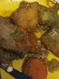 Carré de cerdo con batatas ❤ a la olla