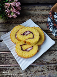 Foto resep Bolu Gulung Selai Blueberry