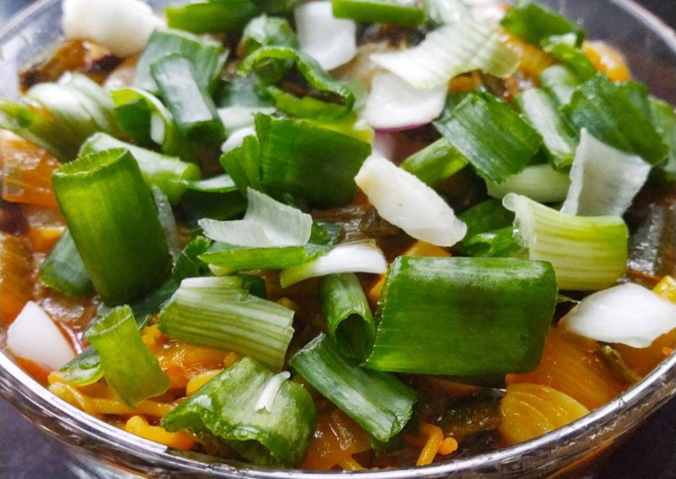 Spring onion sabji | Indian dry gravy