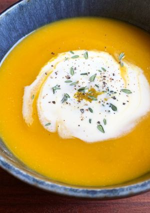 A picture of Pumpkin & Cauliflower Soup.