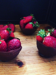 Una foto de Copas de chocolates 🍫🍓