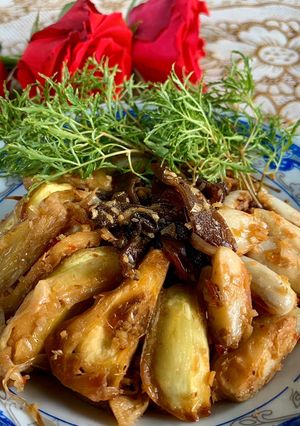 Hình của món Món Chay - Mít non xào sả ớt.