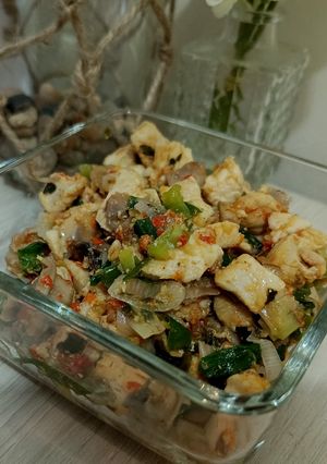 Foto resep Tumis Ayam Jamur Pedas