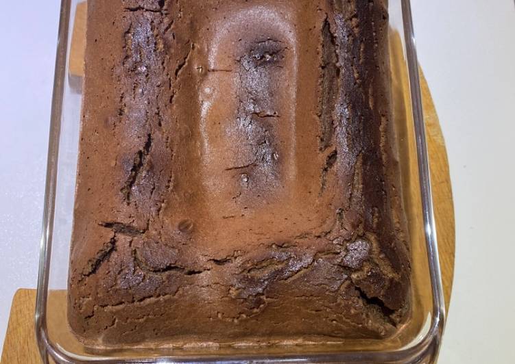 Bizcocho de chocolate sin levadura y sin gluten
