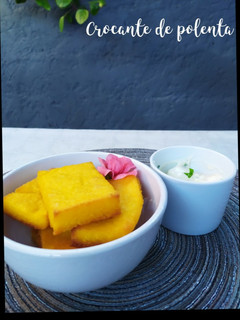 Una foto de Crocante de polenta