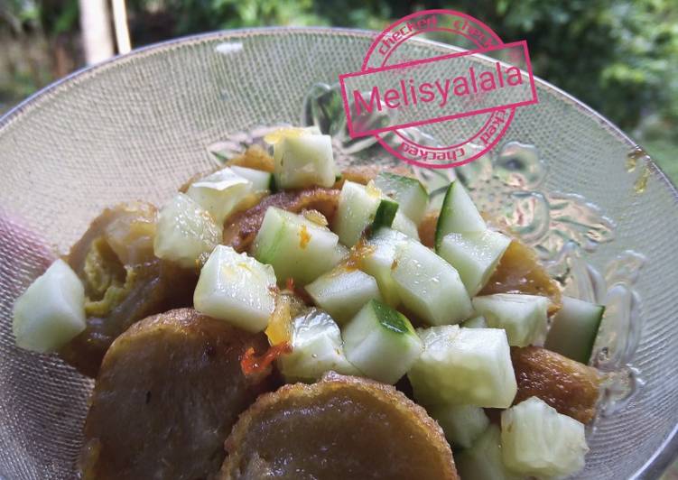 resep cara membuat Pedang rebon cuti (Pempek Udang Rebon Cuka Timun) �?