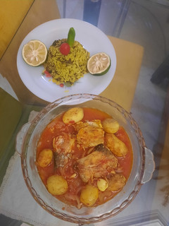 عکسی از دستور خورشت ماهی قزل آلا