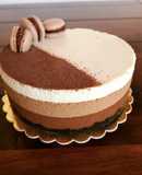 Tripla csokis mousse torta Oreos keksz alappal sütés nélkül