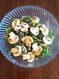 Ensalada de ejotes con champignons