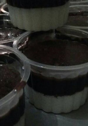 Foto resep Puding coklat vanila