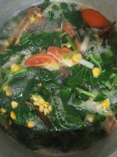 Foto resep Sayur bening bayam plus jagung