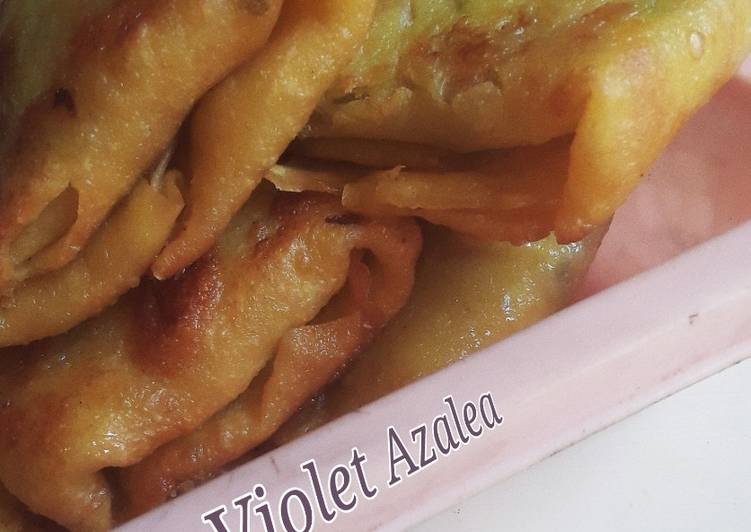 Langkah Mudah untuk Menyiapkan Aci Ngambay Isi Ayam ala Violet Azalea (Takaran Sendok), Menggugah Selera