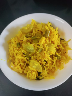 A picture of Lauki (Bottle gourd) Pulav.