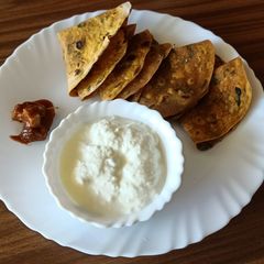 A picture of Methi chapathi.