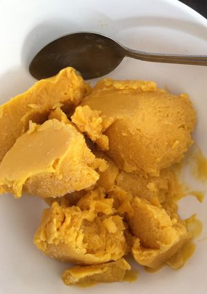 Una foto de Nieve de mango🍦 🥭 natural