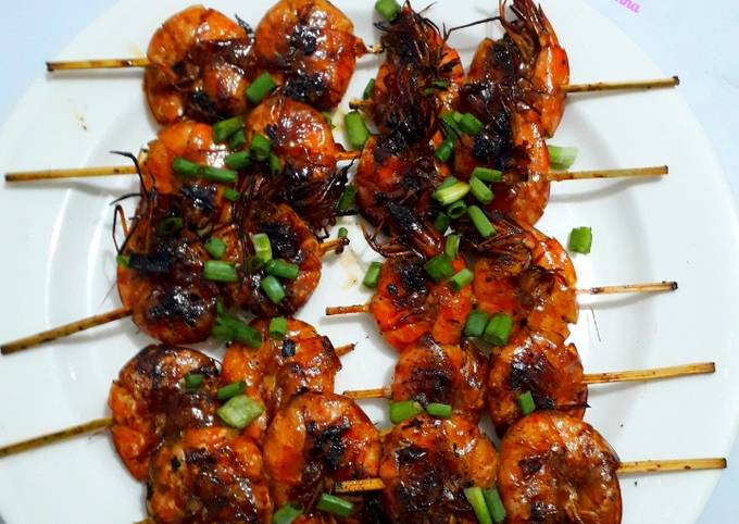 254.Udang Bakar Yakitori (Sate Yakitori versi Udang)