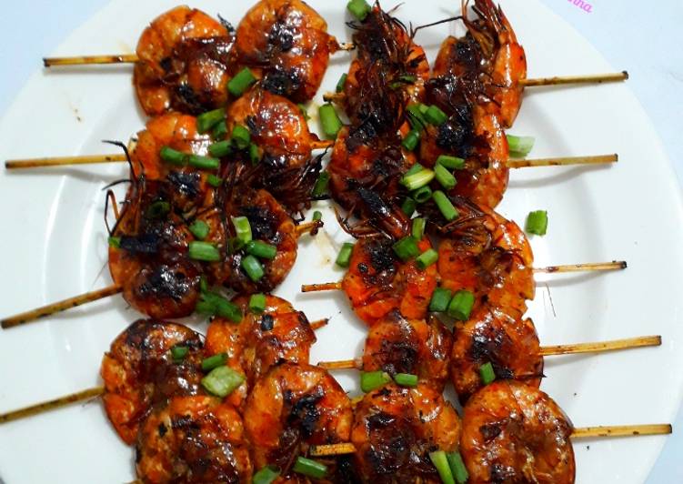 253.Udang Bakar Yakitori (Sate Yakitori versi Udang)