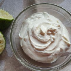 A picture of Homemade Cream cheese.