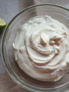 A picture of Homemade Cream cheese.