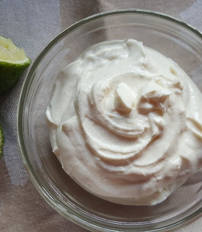 A picture of Homemade Cream cheese.