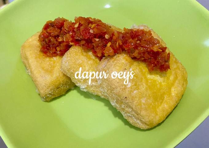 Tahu Kuning Goreng Balado