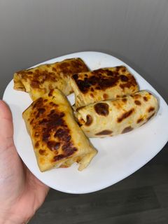 Фото Блины на молоке с творогом!.