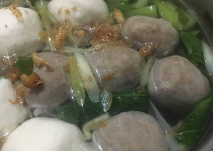 Kuah bakso daging sapi simpel ala fe