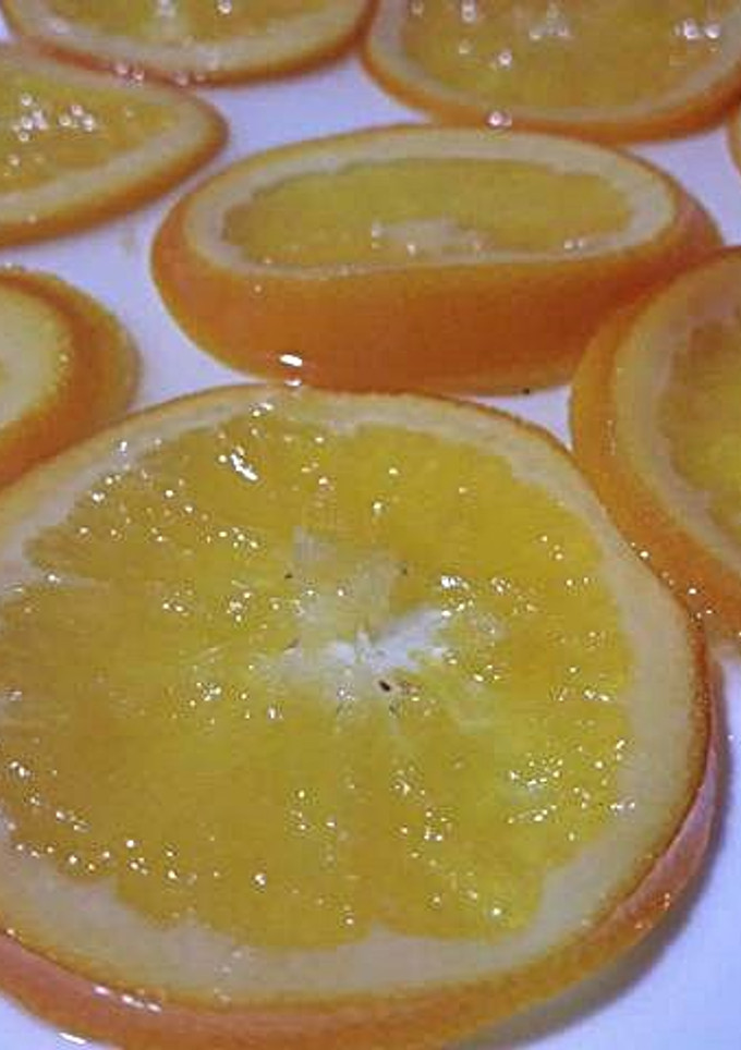 Una foto de Naranjas confitadas