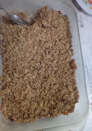 Una foto de Postre de manzana y Avena