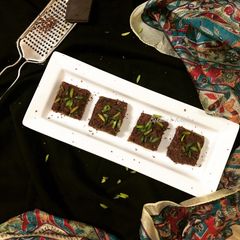 A picture of Chocolate Kalakand.