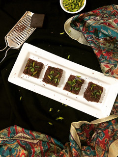 A picture of Chocolate Kalakand.