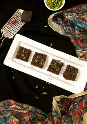 A picture of Chocolate Kalakand.