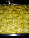 Papas con crema y mostaza