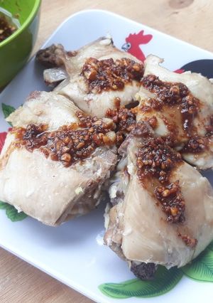 Foto resep Ayam Jahe Kukus Hainan