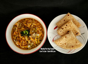 A picture of Gawar Chana Dal Dhaba Style Sabzi.