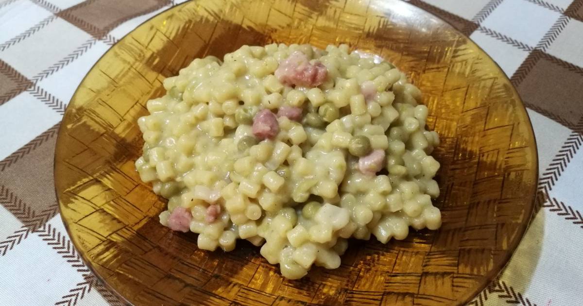 Ricetta Pasta e piselli risottata con pancetta di Stefania Fusco Cookpad