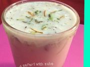 A picture of almond sharbat