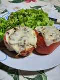 Morrones rellenos vegetarianos