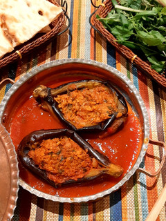 عکسی از دستور بادمجان شکم پر
