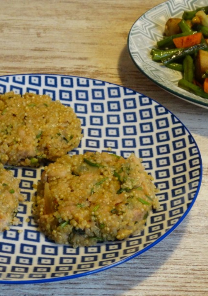 Una foto de Hamburguesas de quinoa y atún
