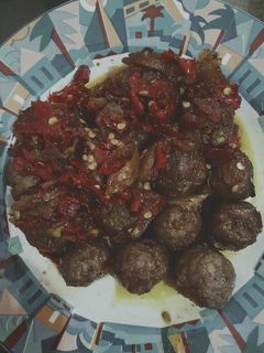 Foto resep Balado bola daging cincang